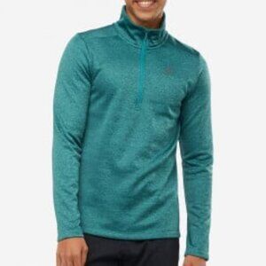 Salomon Transition 1/2-Zip Fleece Lined Pullover Midlayer Thermal - Mens Small